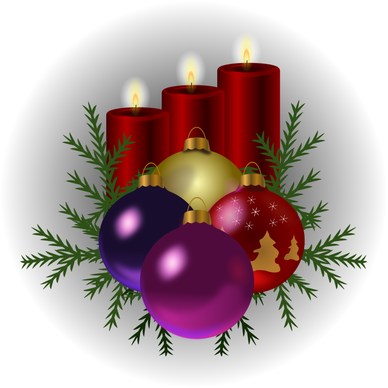 Clipart mit einem Weihnachtszweig